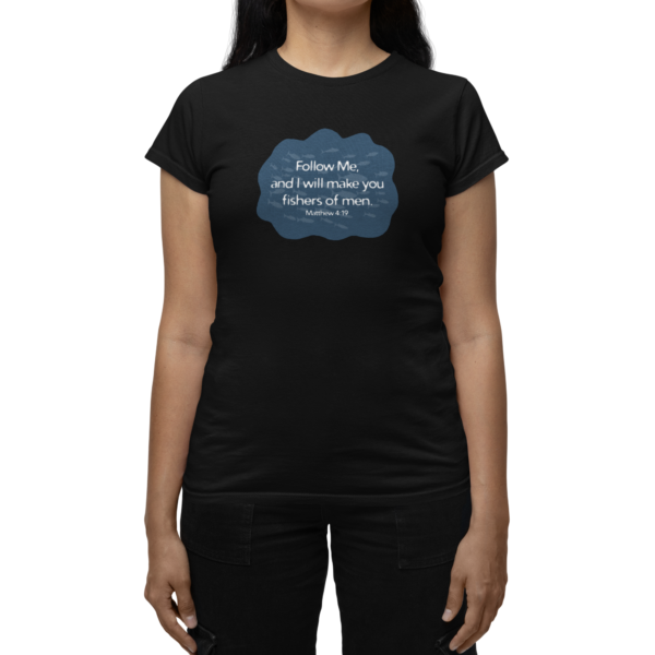 Fishers of men women's t-shirt black