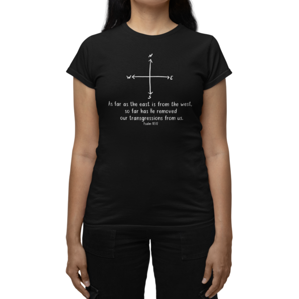 East to West women's t-shirt black
