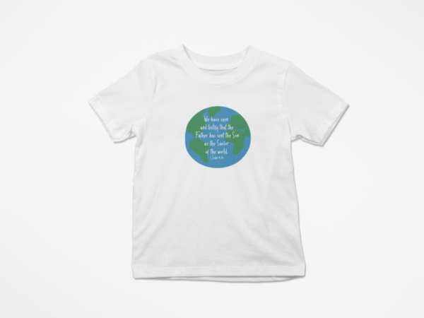 Savior of the World kid's t-shirt white