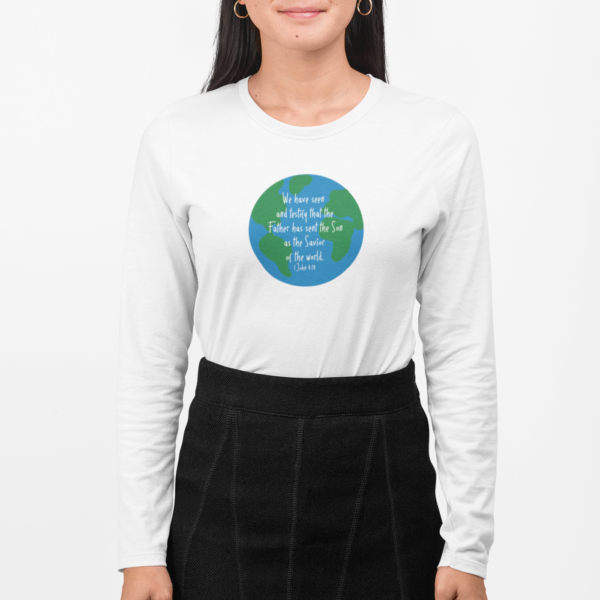 Savior of the World Women's Long Sleeve T-Shirt - Image 3