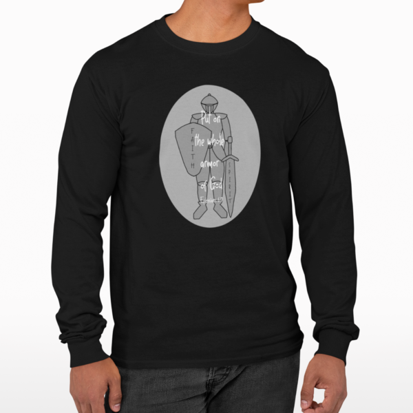 Armor of God Men's Long Sleeve Shirt black