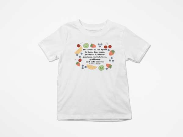 Fruit of the Spirit kid's t-shirt white