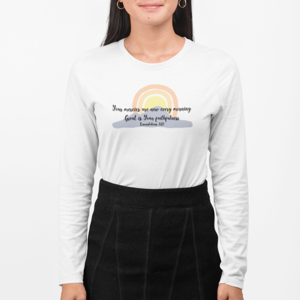 Great is Your Faithfulness Women's Long Sleeve T-Shirt - Image 3