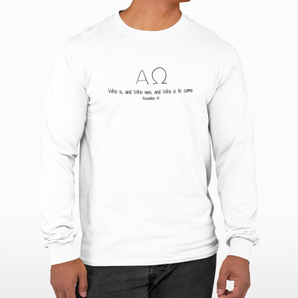 Alpha & Omega Men’s Long Sleeve T-Shirt - Image 3