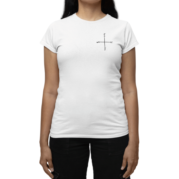 East to West Back Print Women's T-Shirt - Image 4